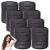 8PK Black Hair Rollers for Hair Volume | Self Holding Large Hair Rollers | Black Velcro Rollers for Hair | Hair Roller for Long Hair & Short Hair | Large Velcro Hairdressing Curler | Salon Hair Curler
