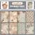 CrafTreat Vintage French Decoupage Paper for Crafts - French Background and Floral Fantasy - Size: A4 - 8 Pcs - Script Decoupage Paper for Scrapbooking - Furniture Decoupage Paper French Writing