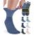 Bamboo Diabetic Socks Women & Men - 6 Pairs Neuropathy Socks | Bamboo Socks Womens | Diabetic Socks for Women Size 6-9 | 9-11 Large Black White Beige Aqua Blue Navy