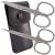 Three swords - 2 pcs.Scissors set |Extra sharp scissors.Rustproof brand quality made in Germany |Contents: black nailetui made of synthetic leather Nail scissors - bent Skin scissors - tower tip nail and skin scissors (2 pieces)