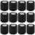 12 Pieces Self Adhesive Bandage Wrap Tape Stretch Self Adherent Cohesive Toe Tape for Sports  Wrist  Ankle  5 Yards Each (Black  2 Inches)