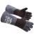 RAPICCA Animal Handling Gloves Bite Proof Reinforced Leather Padding Dog Cat Scratch Bird Handling Falcon Gloves Grabbing Reptile Squirrel Snake Bite 16in/40cm 16INCH Grey