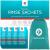 Medi Grade Saline Nasal Rinse Salt Sachets for Nasal Irrigation 130 Sachets x 4.5g - Natural Isotonic and pH Balanced Nose Cleaner Nasal Wash Sachets for Clear Nasal Passages and Improved Breathing