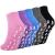 JEASONA 5 pairs stopper socks women colored cotton.