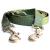 Leitegr n Hundeleine 3m for medium -sized dogs |Nylon guide leash adjustable with 2 carabiners |3 meters long |Only 180 g light |Model Kenmare |Olive green olive green 3 m