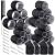 Qinzave 37 pieces curls with 4 sizes 64mm 48mm 36mm 25mm hair rollers with 12 pieces stainless steel clips for long medouium and short hair