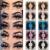 25MM Mink Eyelashes Wholesale Ninglash 10 Pack False Eyelashes Christmas Gifts for Women Dramatic Real Mink EyeLashes Thick HandMade Full Strip Lashes Crueltyl Free Fluffy Lash 3D Mink Lashes Bulk 10PACK|25MM|MIX1