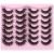 Newcally False Eyelashes Fluffy Wispy Faux Mink Lashes 8D Volume Long Cat Eye Lashes Dramatic 18MM 2 Styles Mixed Fake Lashes 14 Pairs Pack B-Happy Swing