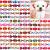 Mruq pet 100pcs Dog Hair Bows, Bulk Small Yorkie Dog Bows with Rubber Bands, Pet Little Dog Hair Accessories Bows, Handmade Mix Puppy Doggie Bowknot for Holiday Daily Dog Cat Grooming Accessories A095-100pcs Small Dog Hair Bows