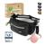 Pawzone Futter bag Dogs - treat for dogs - belly pocket for dogs accessories - treats for dogs - including reflector strap & additional belt for flexileine (black)