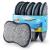 Multi-Purpose Scrub Sponges for Kitchen by Scrub-it - Non-Scratch Microfiber Sponge Along with Heavy Duty Scouring Power - Effortless Cleaning of Dishes, Pots and Pans All at Once (6 Pack , Small) Gray & Blue Small (Pack of 6)