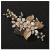 SWEETV Gold Wedding Hair Comb-Handmade Bridal Hair Clip Wedding Hair Accessories for Women