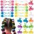 Expressions 24pc Large Elastic Hair Ties with Balls Collection  Brightly Colored Marble Finish Elastic Hair Bands for Girls Hair Accessories  Twinbead Bubble Ponytail Holders  Cute Hair Ties No Damage Toddler Hair Access...