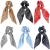 Cutewing Hair Scarf Ties Paisley Ponytail with Scarf 2 in 1 Hair Scrunchies Scarf Strong Elastic Hair Scrunchy Hair Bows Hair Bands Hair Accessories for Women Girls with 6PCS MO10A