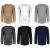 Girls/Boys/Toddler 6 Pack Athletic Performance Long Sleeve Undershirt Tops/Base Layer Cotton Stretch Shirts 6 Pack- Black/Khaki/White/Grey/Navy/Charcoal 5-6