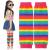 Sintege Baby Kids Leg Warmers Rainbow Leg Warmers Stripe Children Leg Warmers for Boys Girls Age from 6 Months to 5 Years Old Novelty Color