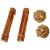 Happy pet Nature First Willow Value Pack - 2 Willow Sticks & 2 Willow Balls - Suitable for Small Animals