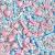 Baby shower gender reveal boy girl pink blue white sprinkles cupcake cake toppers pearls balls metallic pearls cupcakes OH BABY