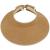 Simplicity Women's UPF 50+ Wide Brim Roll-up Straw Sun Hat Sun Visor One Size Brown