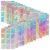 288 Pieces Nail Vinyl Stencils Nail Decoration Stickers Set Nail Stickers Tips Decals 24 Sheets