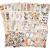 Knaid Vintage Scrapbook Supplies Pack (200 Pieces) for Junk Journal Bullet Journals Planners Botanical Paper Stickers Craft Kits Aesthetic Cottagecore Collage Album (Nature)