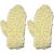 2 PACK 100% Natural Exfoliating Sisal Fiber Loofah Glove Mitt Mitten - Bath Sponge Scrubber Remove Dead Skin - Great for Skin Care in the Bath - Spa or Shower For Human or Pets