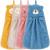 Tatuo 4 pieces of children Hand towel sweet animal washcloths microfiber absorbing towels fast -drying face scarves with hanging loops for kitchens and bathrooms
