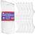 Special Essentials 12 Pairs Men's Cotton Diabetic Crew Socks White 13-15 White X-Large