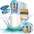 NEW 3 Series gift set |Innovative 550ml dog drinking bottle for on the goincluding feed container & toothbrush |Premium drinking bottle dog |Drinking bottle dogs for on the go100% leak -proof 550ml - blue