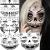 EGMBGM 4 Sheets Scary Halloween Face Temporary Tattoos For Women Men  3D Witch Zombie Makeup Kit For Kids Girls Boys Adults  Dia de los muertos Day of the Dead Makeup Face Tattoos Spider Web Bat Scar