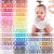 360PCS Baby Toddler Hair Ties, 36 Multicolors Elastic Hair Ties,2cm in Diameter No Crease Finger Hair Elastics Small Ponytail Holders Hair Ties for Kids Girls 2.0cm in Diameter(360 Count)