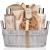 Spa Gift Basket  Bath and Body Set with Vanilla Fragrance by Lovestee - Bath Gift Basket Includes Shower Gel, Body Lotion, Hand Lotion, Bath Salt, Eva Sponge and a Bath Puff