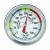 TFA Dostmann 141029 BBQ thermometer analog 14.1029 for cooking room temperature measurement for the grill/smoker made of stainless steel 18/8 silver 52 x H 67 mm
