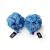 1541 London Exfoliating Bath & Shower Body Puff/Scrunchie/Buffer TWIN PACK (Midnight Blue)
