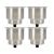 Amarine Made 4pcs Stainless Steel Cup Drink Holder with Drain for Marine Boat RV Camper