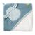 Fehn bathing towel baby dragon - bathing towel children poncho made of terry - towel with a sweet kite - baby bath towel with hood for babies and toddlers from 0+ months - hooded towel dimensions 80 x 80 cm