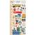 Carta Bella Paper Company School Days 6x13 Accents chipboard, navy, red, yellow, green
