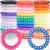 Spiral Hair Ties JOYOYO Hair Ties 40 Pack No Crease Coil Hair Ties Waterproof Hair Accessories for Women Girls Phone Cord Ponytail Holders Hair Coils Elastic Hair Ties for Kids Thick Thin Hair 40 Candy Colors Spiral Hair...