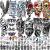 62 Sheets Temporary Tattoos Stickers, Fake Body Arm Chest Shoulder Tattoos for Men and Women, Halloween Temporary Tattoos Black Fake Skull Skeleton Tattoos for Halloween Cosplay Multicolor