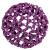 Dance pattern Ballet Duttnetz - Mila - with glittering stones and hair tie - purple - pretty hair network node network for thick and thin hair - women and children