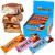 FitnesSHOCK Protein Bar Mix Box 12-Pack Fitness Bars No Added Sugar High 20% Protein Low Carb Almost Sugar-Free (1g) Low Calorie High in Fiber 12x50g Mix Box 50g