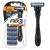 BIC Flex 3 Hybrid Men's 3-Blade Disposable Razor, For a Smooth and Comfortable Shave, 1 Handle and 5 Cartridges 1 Handle & 5 Cartridges