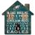 Fan Creations NFL Philadelphia Eagles Unisex Philadelphia Eagles House Sign, Team Color, 12 inch