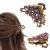 CROWN GUIDE Vintage Rhinestone Hair Claw Crystal Jaw Clips Metal Alloy Fancy Hair Barrette Decorative Flowers Hair Clasps Accessories for Women Thick Hair Purple One Size (Pack of 1) Purple