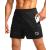 G Gradual Men's Running Shorts with Zipper Pockets Quick Dry Gym Athletic Workout 5" Shorts for Men Black Medium
