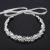 Oriamour Bridal Headpiece Flower Design Wedding Headband Bridal Hair Accessories (Silver)