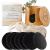 Eira's Reusable Makeup Remover Pads | With Washable Laundry Bag | Zero Waste Facial Round | Soft Reusable Face Pad | Large Bamboo Cotton Rounds for Toner | Bamboo Holder For Storage of Cleansing Wipes