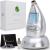 Microderm GLO Diamond Microdermabrasion Machine and Suction Tool - Clinical Micro Dermabrasion Kit for Tone Firm Skin, Advanced Home Facial Treatment System & Exfoliator For Bright Clear Skin Silver