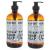 2 Bottles  Newport + Home Hand Soap  Rosemary Mint 16 oz  Infused w/Coconut Oil & Essential Oil by Home and Body Co