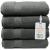 Luxurious Extra Large Turkish Bath Towel Sets 4pc - Ultra Soft, Thick, Plush & Highly Absorbent Premium Hotel & Spa Quality Oversized Cotton Towels for Adults - Enhance Your Bathroom - Space Gray Bath Towel (4-Pack) Space Gray